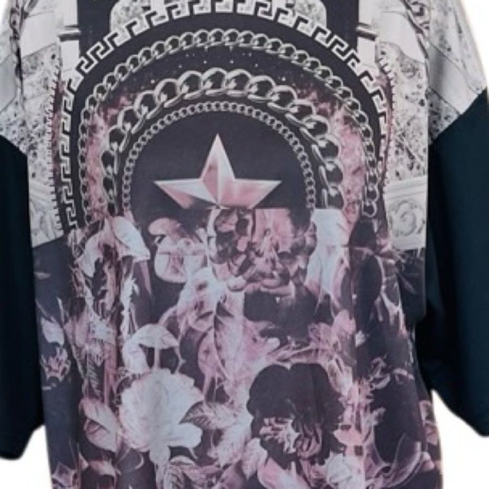 TOPMAN black graphic short sleeved tee shirt size L. - Picture 2 of 6